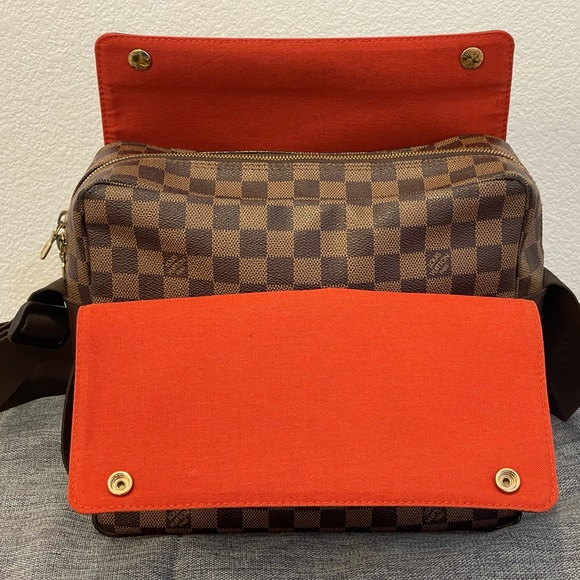 11. Louis Vuitton Brown Naviglio Damier Canvas Crossbody Bag - Picture 6 of 15